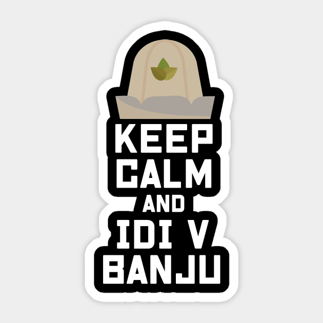 Russia Idi v Banju Sauna Keep calm Russian Quote Sticker by Gufbox